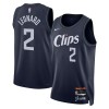 Dres Los Angeles Clippers Kawhi Leonard Nike 2023-24 City Edition Navy Swingman